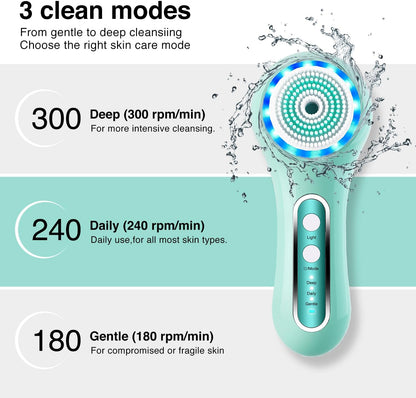 UMICKOO Exfoliante facial, cepillo de limpieza facial recargable co...