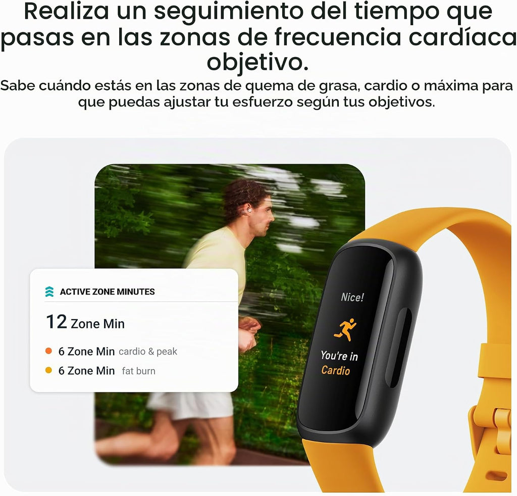 Fitbit Inspire 3 rastreador de salud y fitness con control del estr...
