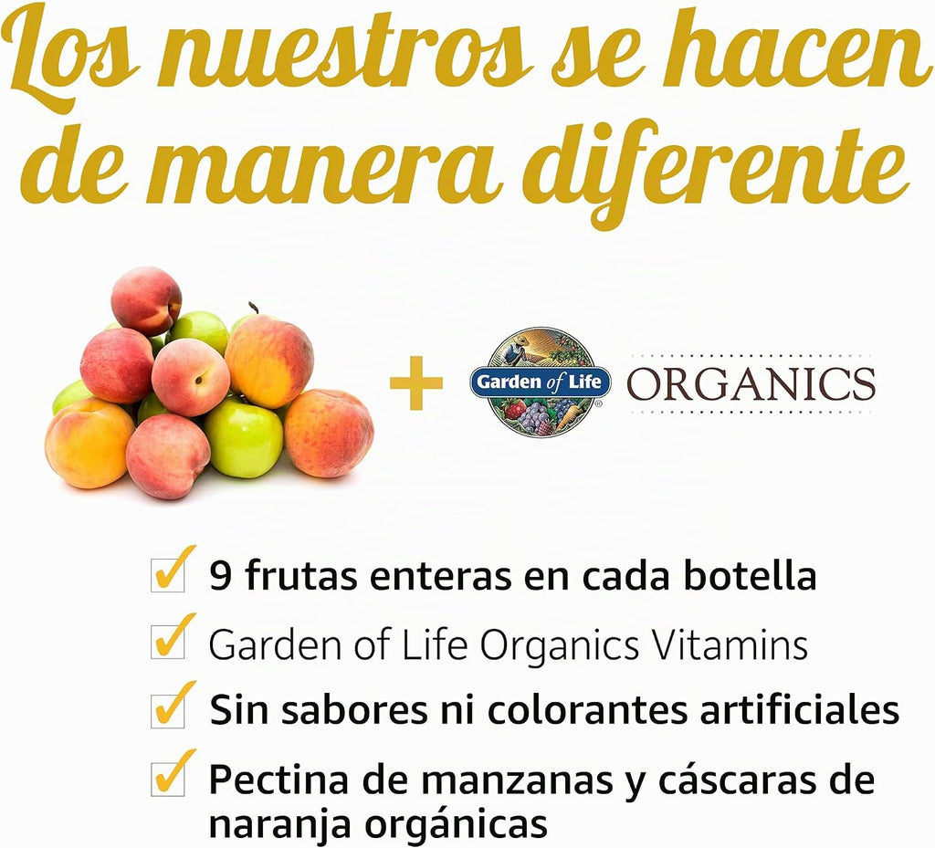Gomitas orgánicas para niños Garden of Life Mykind Organics, múltip...