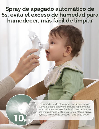 Momcozy BreezyClear™ Aspirador nasal eléctrico 2 en 1 para bebé con...