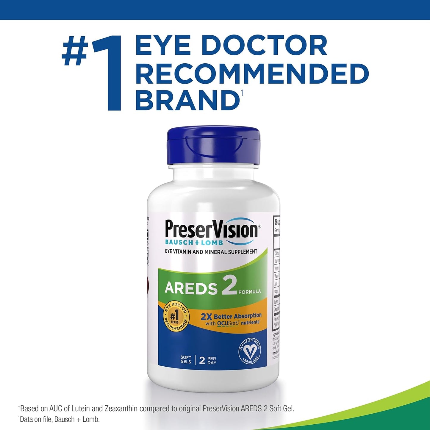 PreserVision AREDS 2 Suplemento de vitaminas y minerales para ojos...