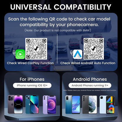 H-Air - Adaptador inalámbrico CarPlay y Android Auto, actualización 2025, dongle USB Plug & Play, convierte CarPlay Auto con cable a inalámbrico, sin latencia, conexión rápida, para