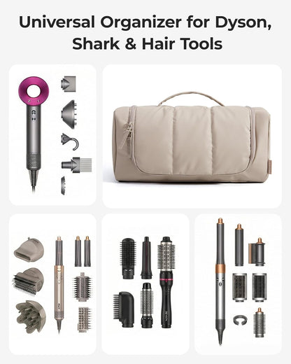 BAGSMART Organizador de herramientas para el cabello, bolsa de viaj...