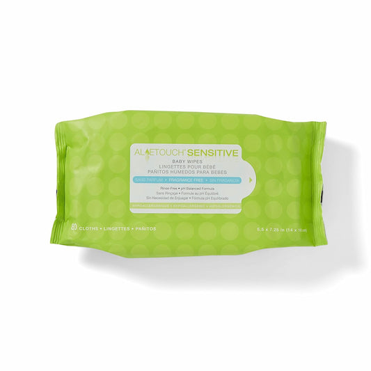 Medline AloeTouch Toallitas sensibles para bebés, paños de limpieza, 1920 unidades, sin perfume, toallitas para bebé de 5.5 x 6 pulgadas