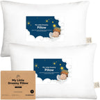 KeaBabies Paquete de 2 almohadas para niños de 2 años a 5,13 x 18 p...