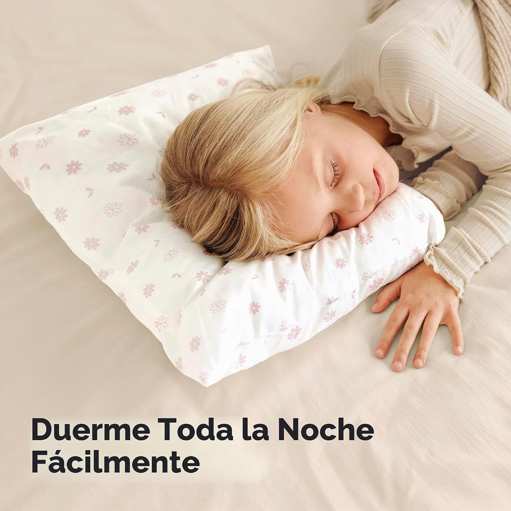 KeaBabies Paquete de 2 almohadas para niños pequeños de 2 a 5 años...