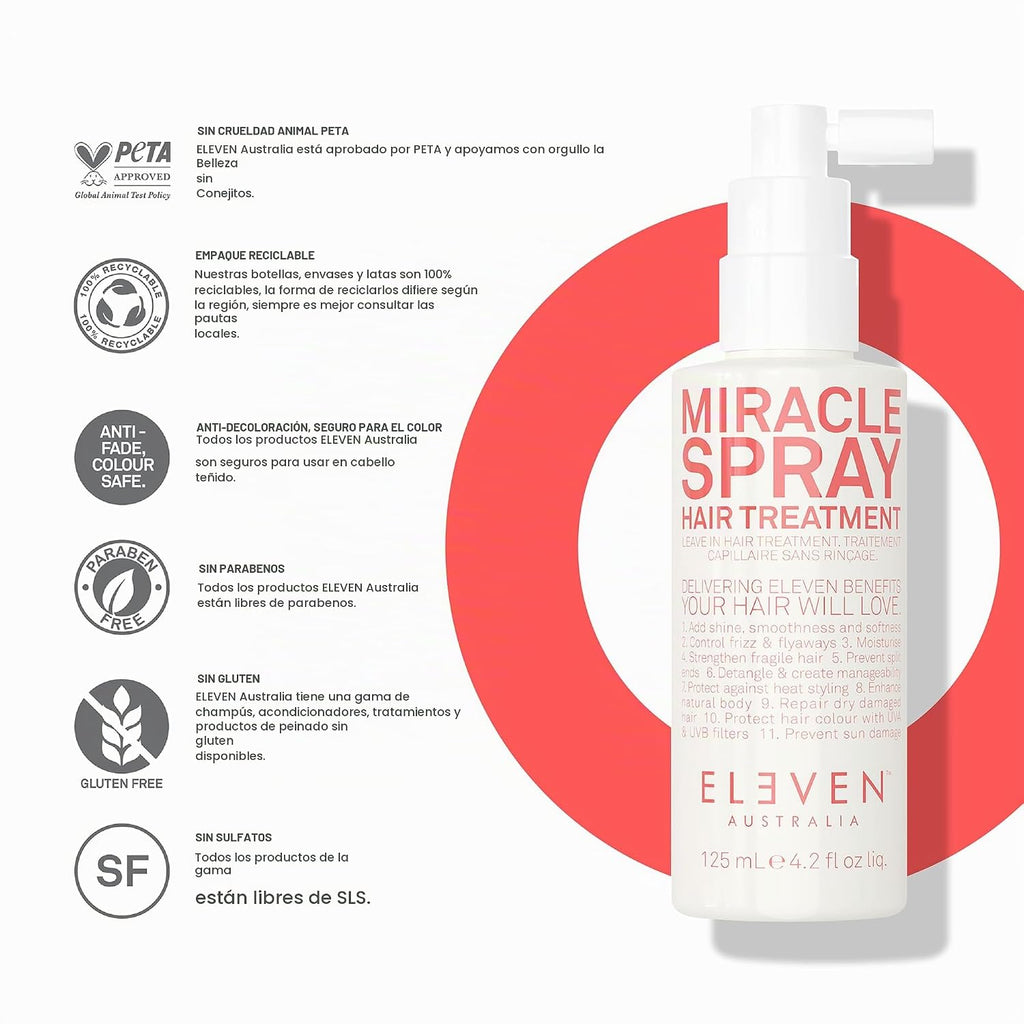 ELEVEN AUSTRALIA Miracle Leave In Hair Treatment - Productos para e...