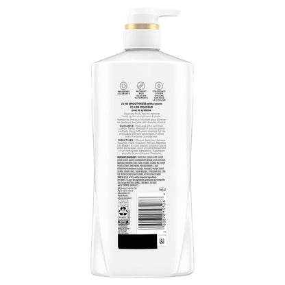 Pantene Juego de champú y acondicionador, suave y liso, control del...