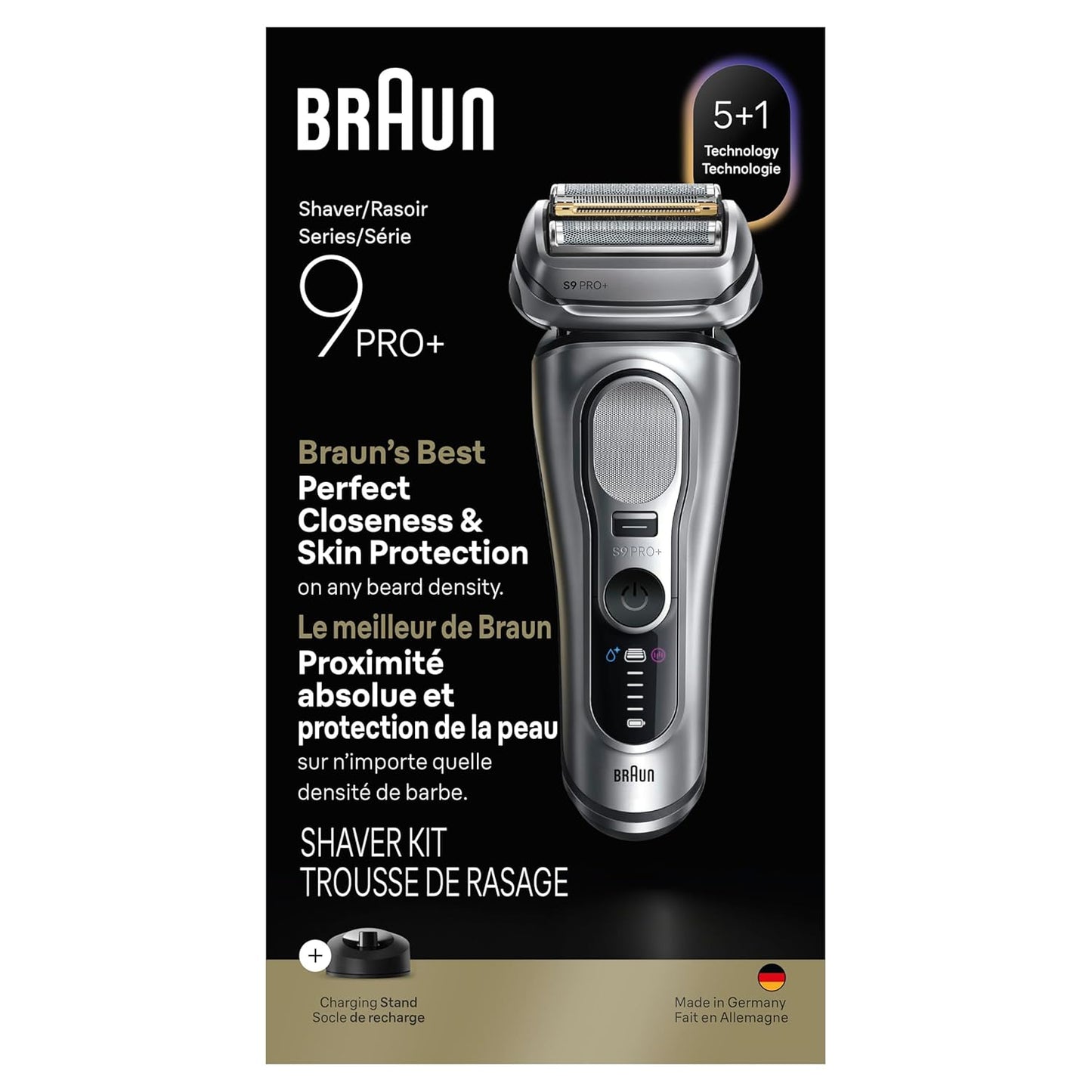 Braun Maquinilla de afeitar eléctrica para hombres Serie 9 PRO+ Máq...