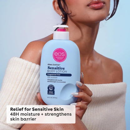 eos Shea Better - Loción corporal para piel sensible, cuidado de la...