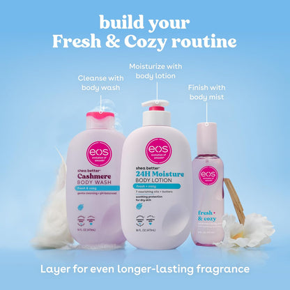 eos Shea Better - Gel de baño de cachemira, fresco y acogedor, hidr...