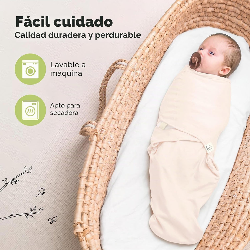 Paquete de 3 mantas orgánicas para dormir para bebé, para recién na...