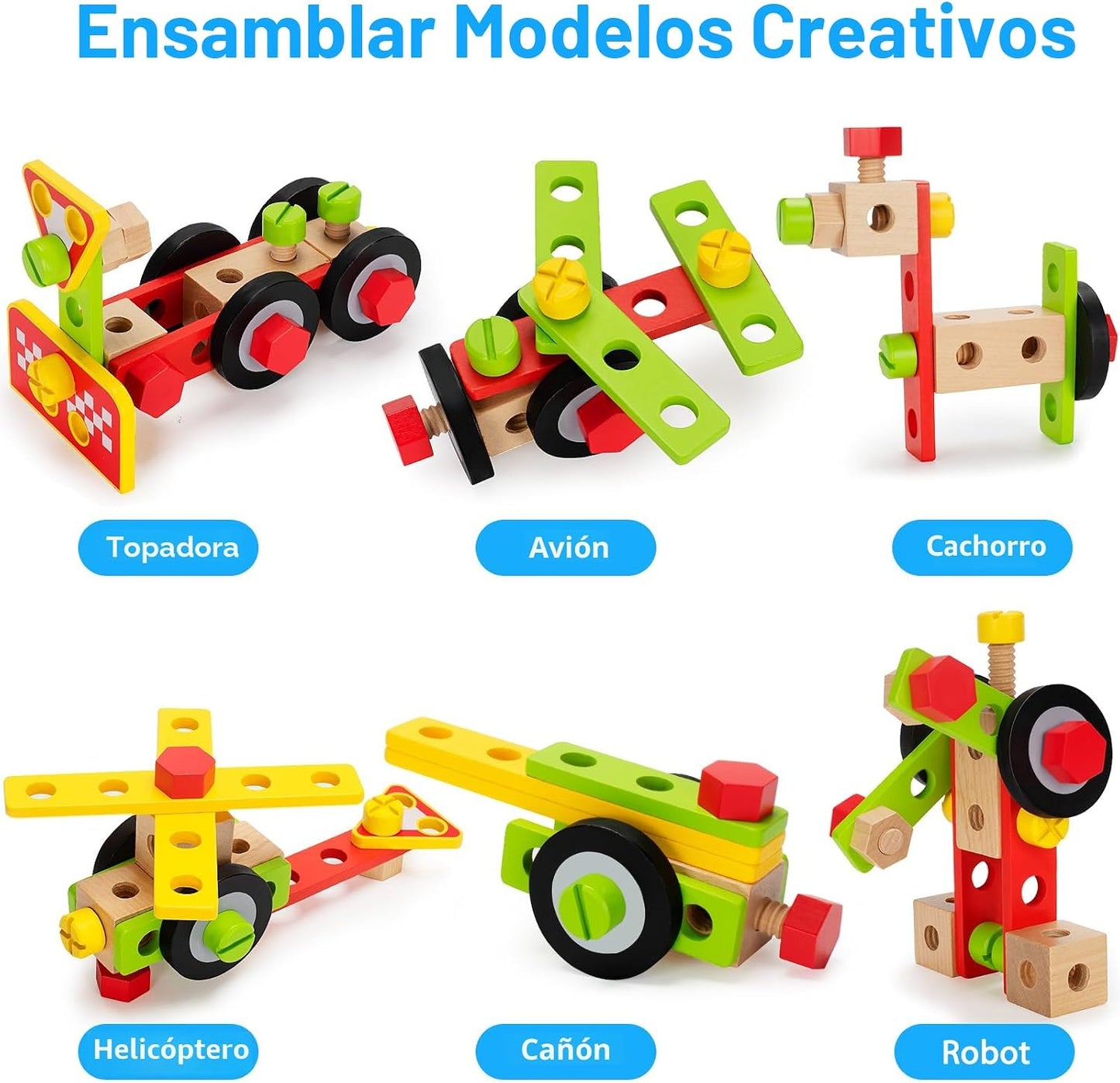 Juego de herramientas para niños con taladro, juguetes Montessori S...