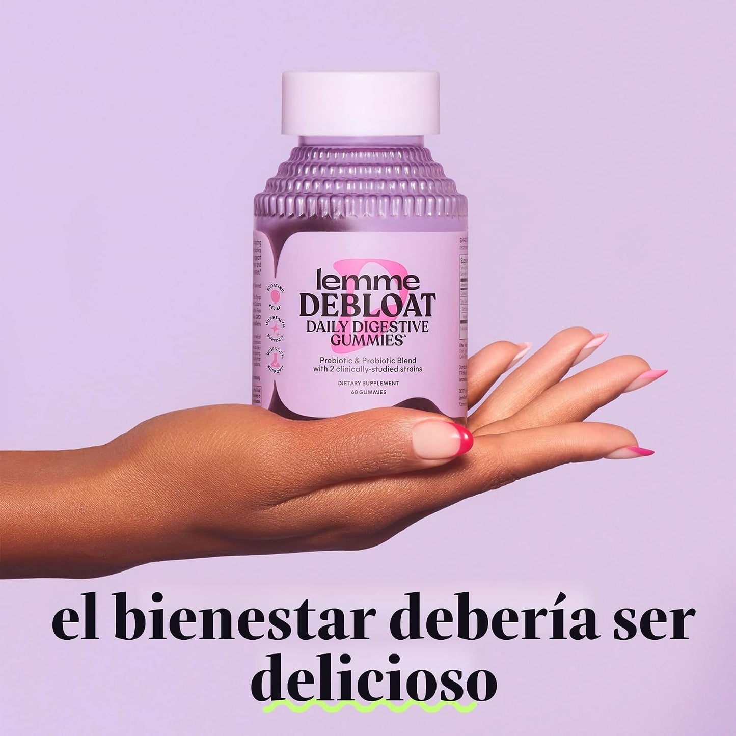 Lemme Debloat - Gomitas de salud digestiva e intestinal con 2 probi...