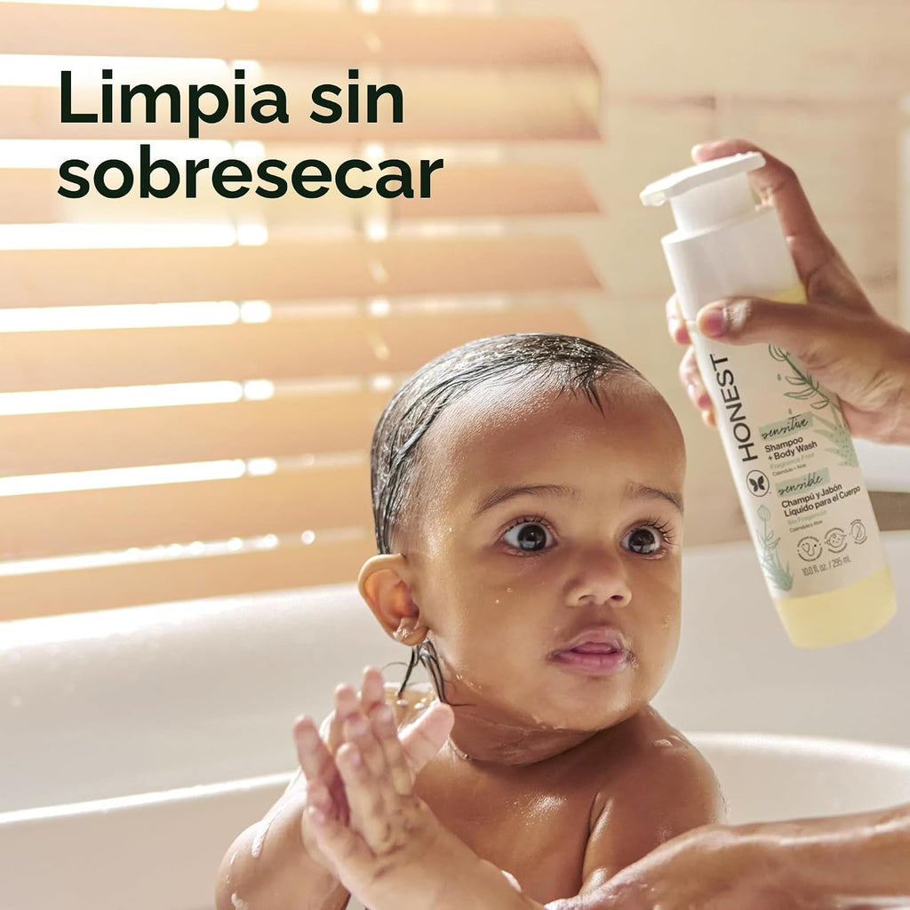 The Honest Company Champú + jabón corporal 2 en 1, lo suficientemen...