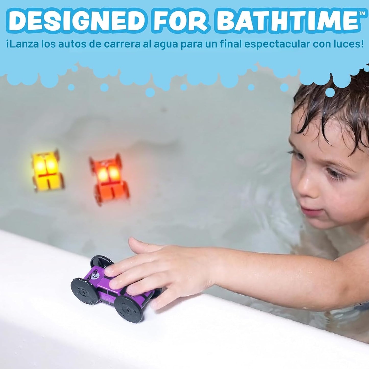 Tub Works® Splash Wheels™ Race Car Light Up Bath Toys, 3 Pack | Wat...