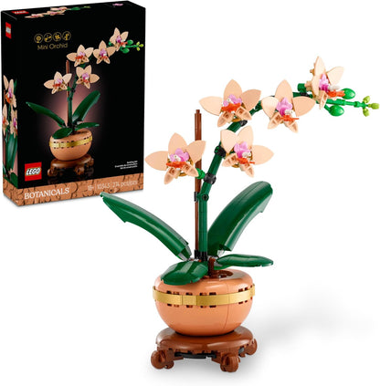 LEGO Botanicals - Set de Construcción Mini Orquídea - Artificial, Orquídea Falsa para Decoración del Hogar, Adultos de 18+ Años - Regalo para Cumpleaños - Decoraciones de Plantas de Interior para Mesa