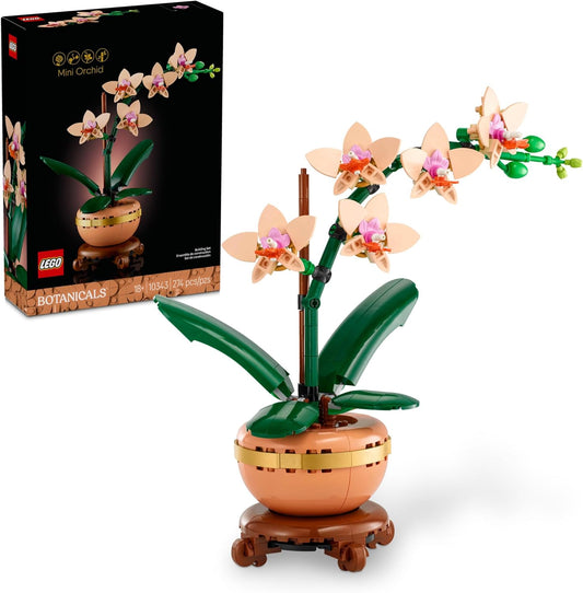 LEGO Botanicals - Set de Construcción Mini Orquídea - Artificial, Orquídea Falsa para Decoración del Hogar, Adultos de 18+ Años - Regalo para Cumpleaños - Decoraciones de Plantas de Interior para Mesa