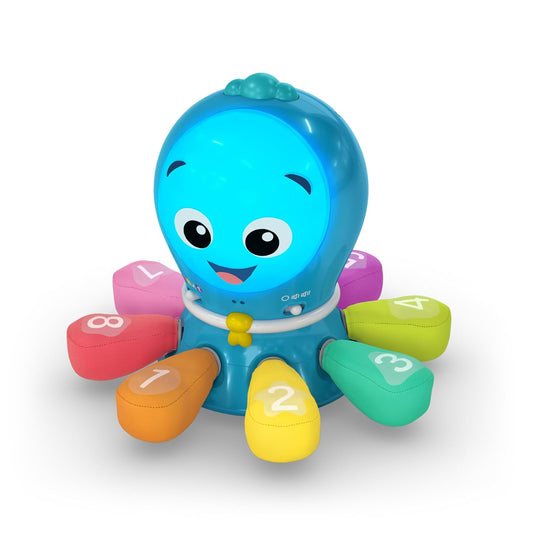 Baby Einstein Exploradores Oceánicos Go Opus Go juguete de aprendizaje de actividad de gateo y persecución 4 en 1, música y luces, para niños de 3 meses a 5 años