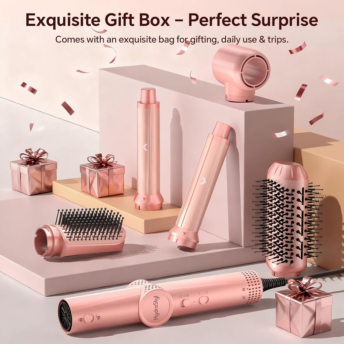 HydraStyl 5 en 1 Air Styler, secador de pelo de alta velocidad y ce...