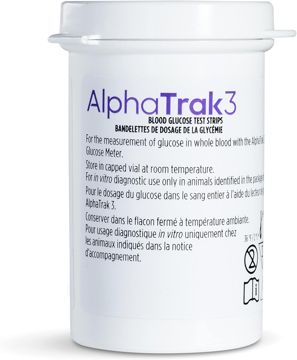 AlphaTrak 3 Tiras de prueba para uso con el sistema de monitoreo de...
