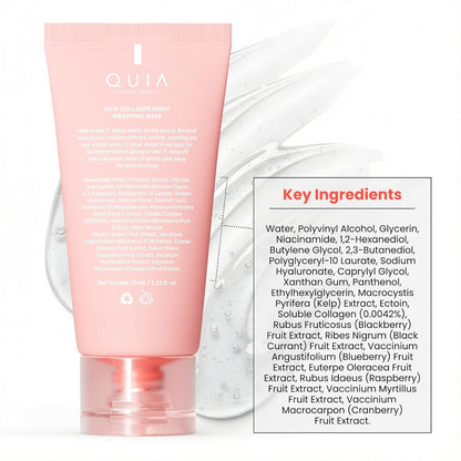 QUIA Mascarilla Envolvente de Colágeno 75ml - Clínica +92% Aparienc...