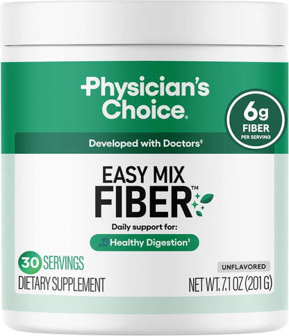 Physician's CHOICE Fibra de mezcla fácil para la salud digestiv...