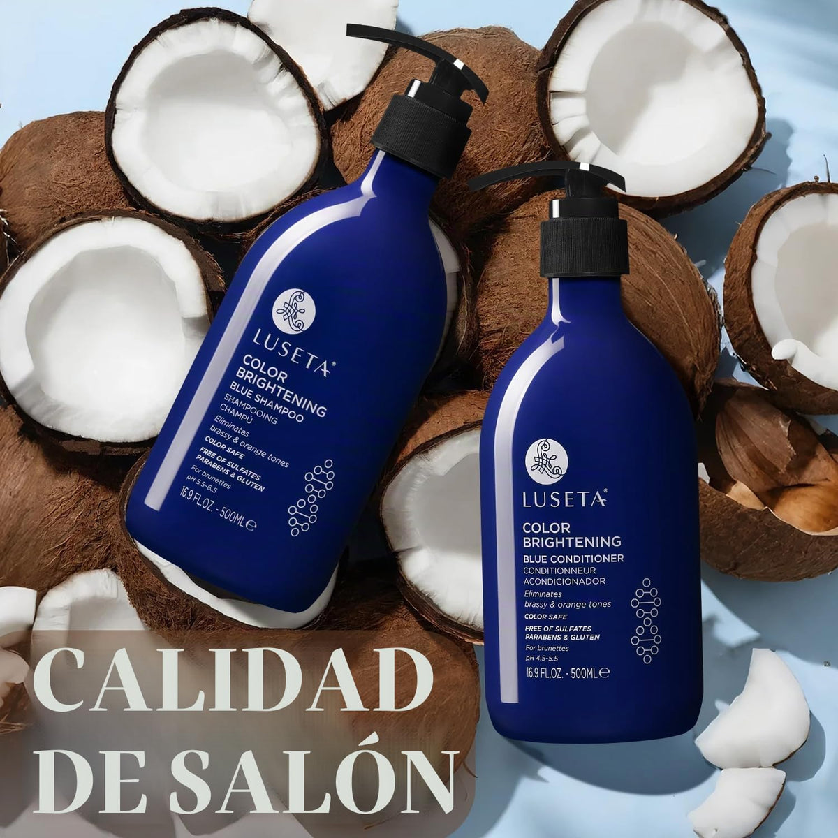 Luseta Blue Champú y Acondicionador Set para Morena 2x16.9oz | Cham...