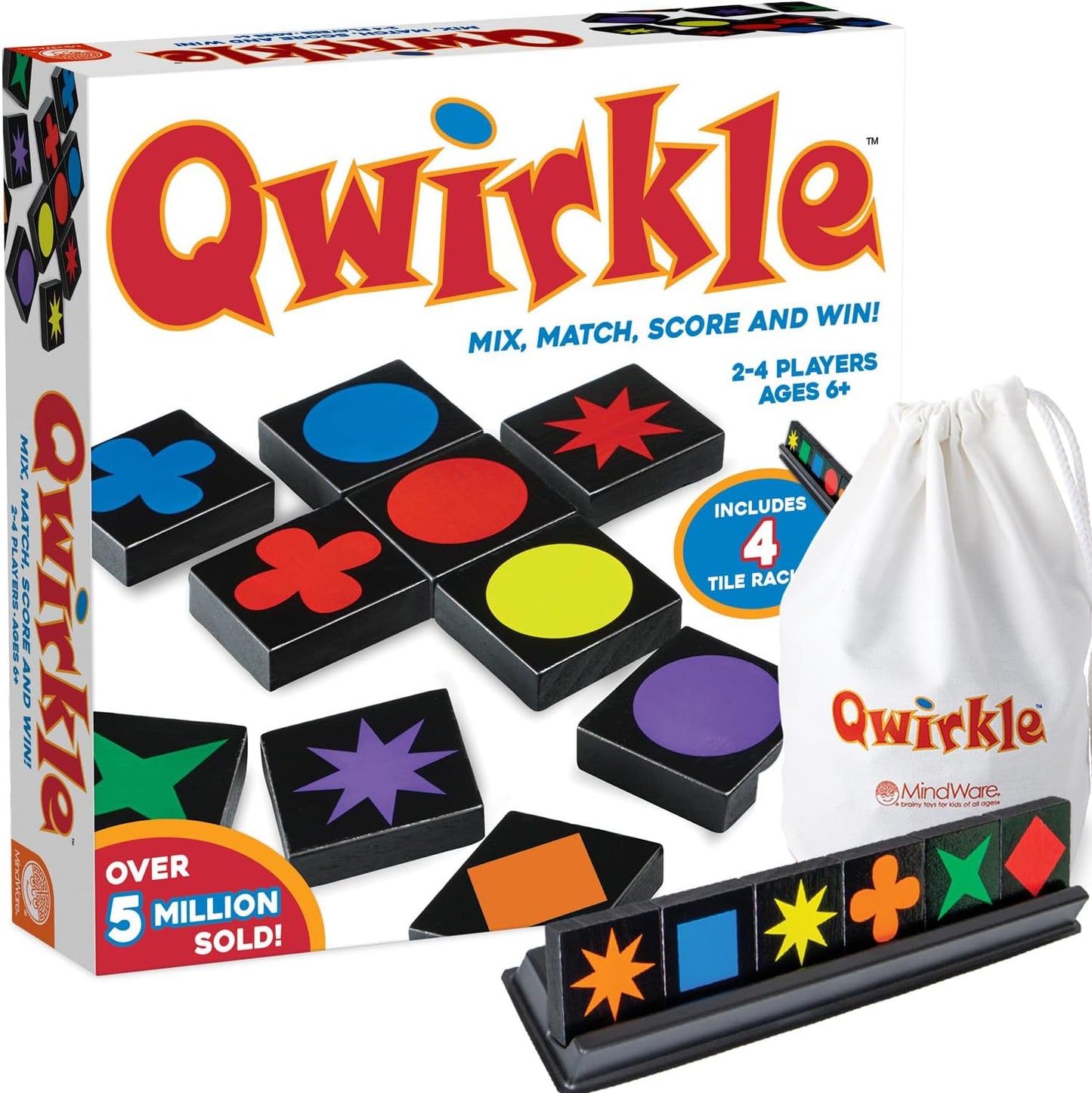 Juego de Mesa Qwirkle - Juego de Estrategia para 2-4 Jugadores de 6...