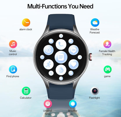 Woneligo Reloj inteligente para hombre, AMOLED de 1.57 pulgadas, pa...
