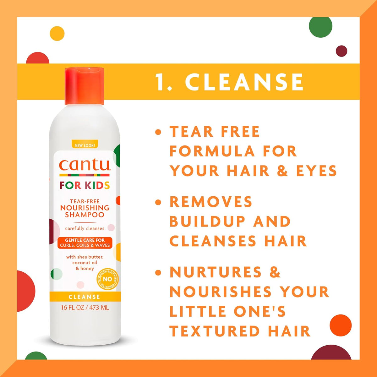 Cantu Care for Kids - Juego de régimen de cuidado del cabello con c...