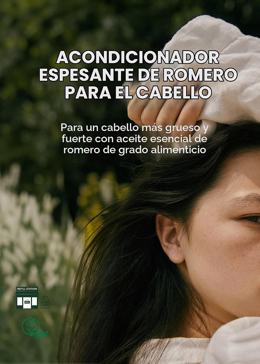 AROMATICA Acondicionador engrosador del cabello de romero (13.53 oz...