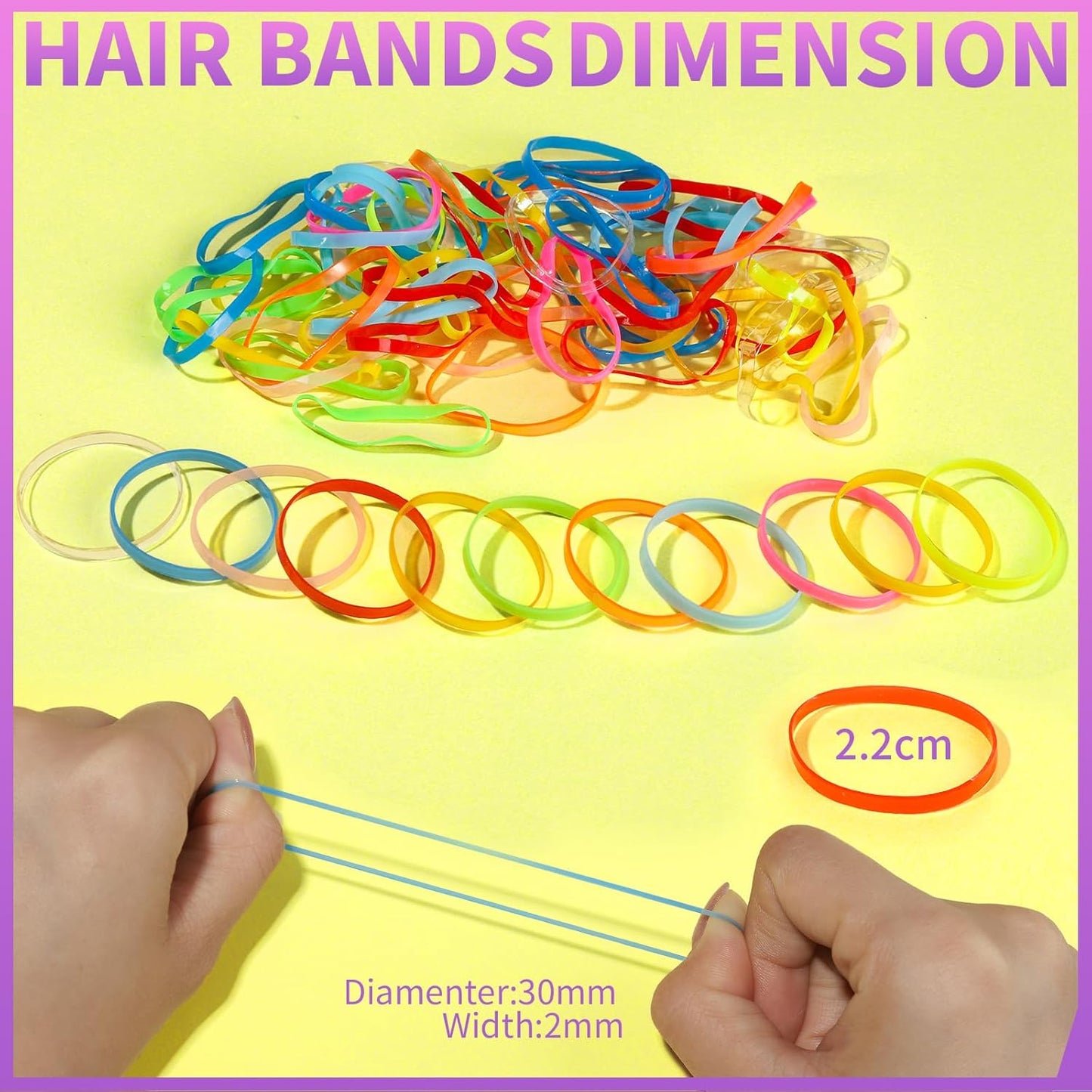 Teenitor - Bandas elásticas para el cabello, bandas elásticas peque...