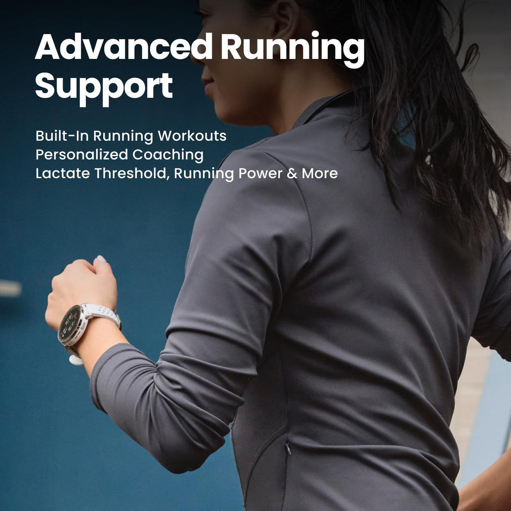 Amazfit Reloj inteligente Active 3, cristal de zafiro AMOLED de 1.3...