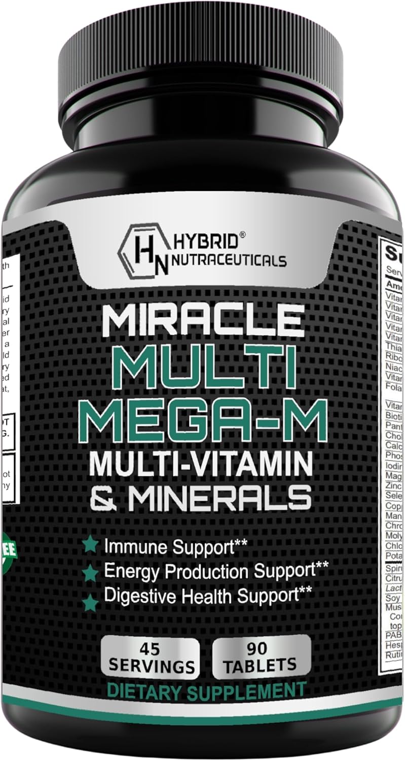 Hybrid Nutraceuticals MEGA-M Multivitamínico para hombres y mujeres...
