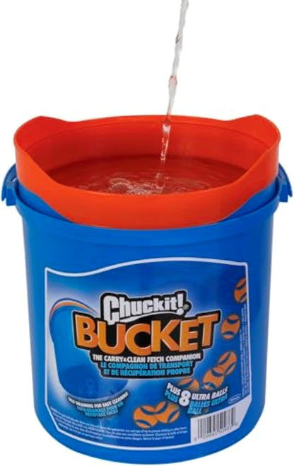 Chuckit! Juguetes de pelota ultra para perros con cubo de limpieza...