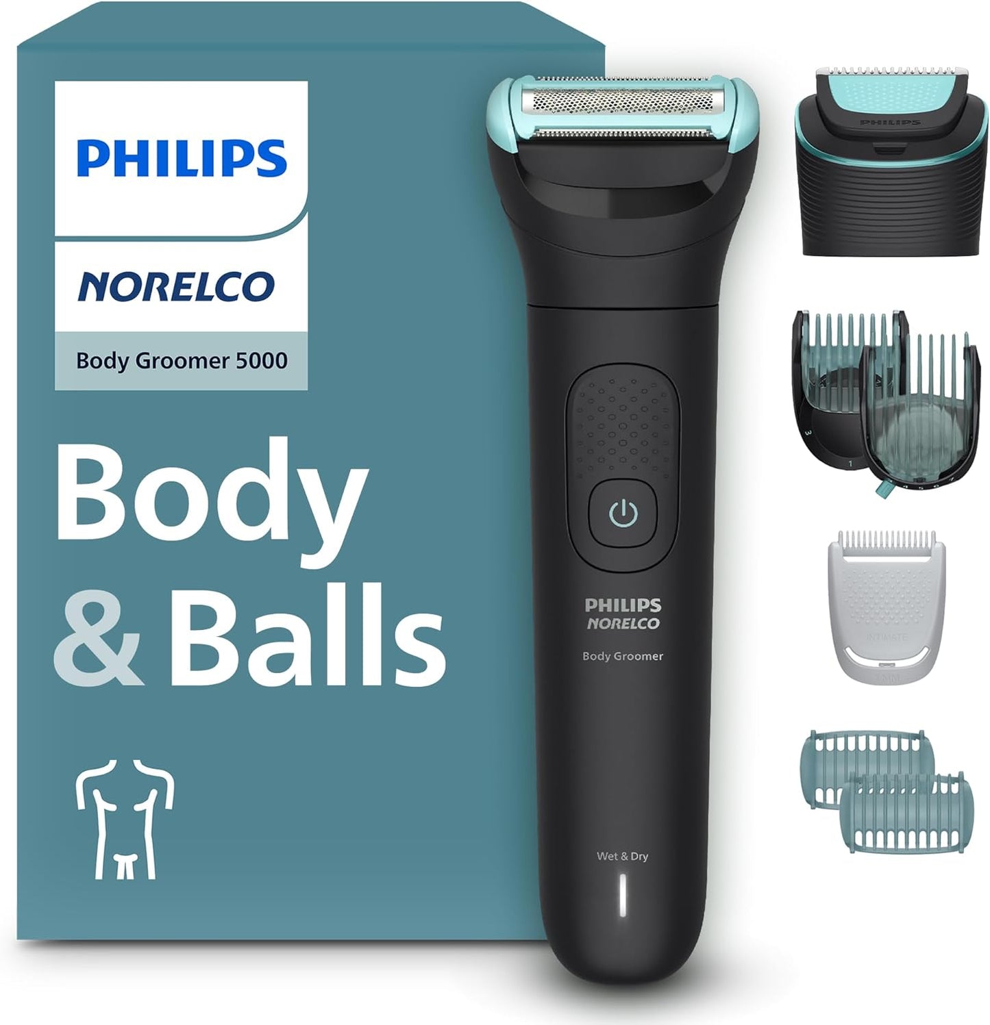 Philips Norelco Body Groomer 5000 Series, Afeitadora y recortadora...