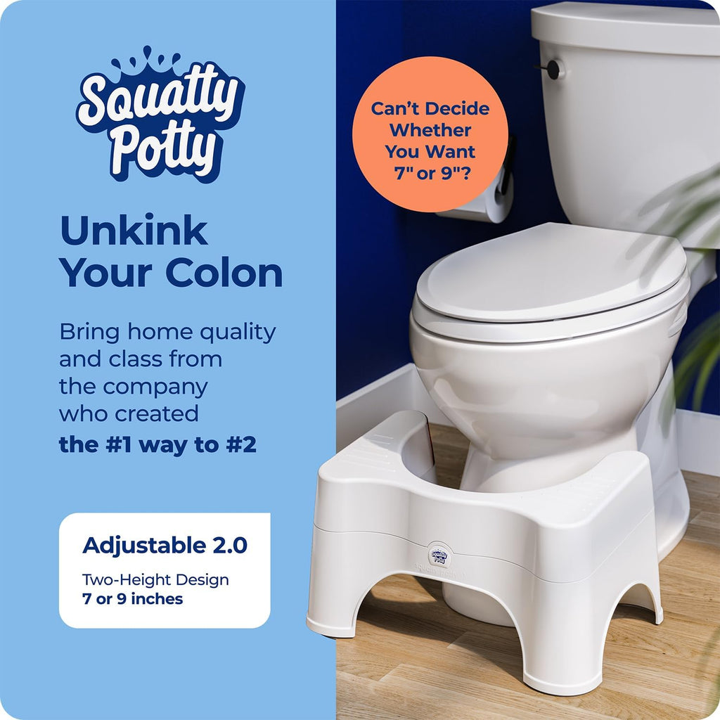 Squatty Potty The Original Taburete de Baño para Inodoro - Ajustabl...