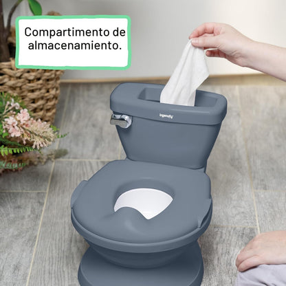 Ingenuity My Size Potty Pro en azul, inodoro de entrenamiento infan...