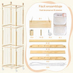 BENCHRY Almacenamiento de animales de peluche para niños, almacenam...