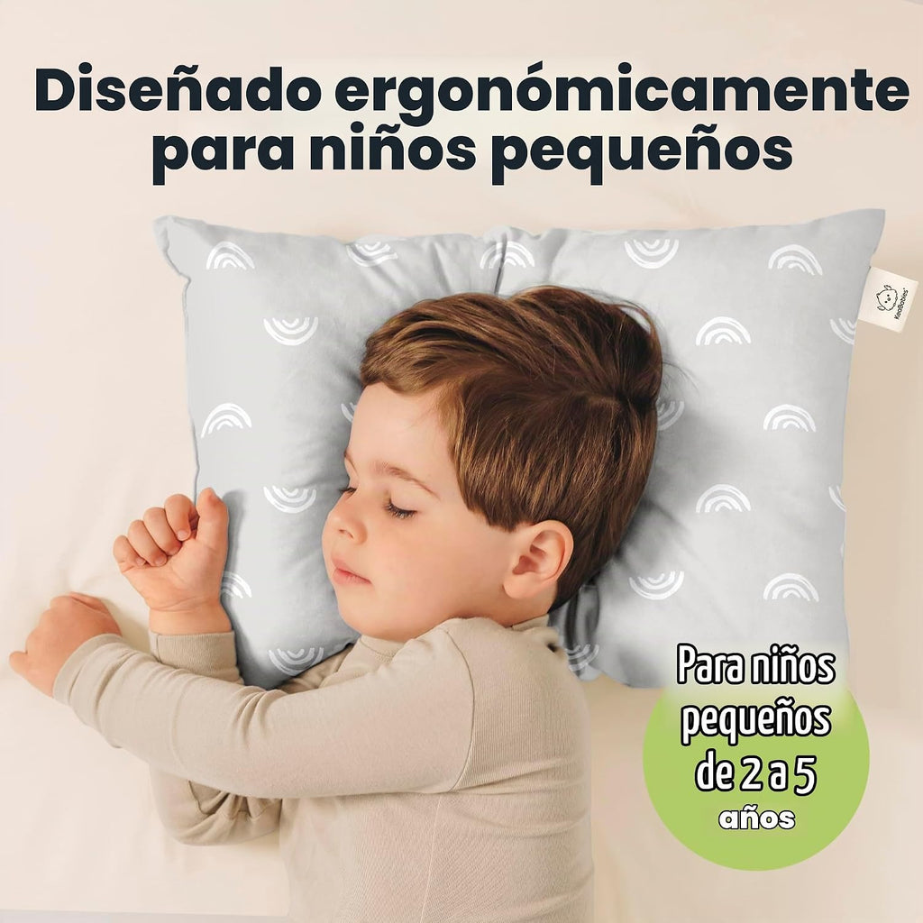 Paquete de 2 almohadas para niños de 2 años a 5,13 x 18 pulgadas (a...