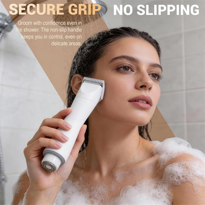 Dermave - Afeitadora de bikini IPX7 impermeable e indolora para bel...