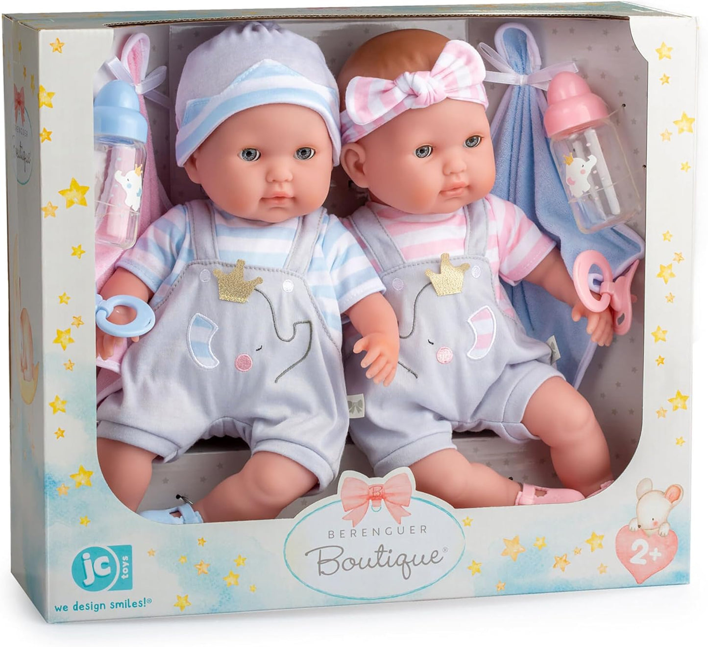 Berenguer Boutique 30050 TWINS - Muñecas bebé de cuerpo blando de 1...