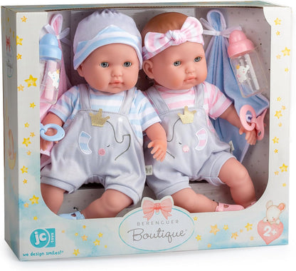 Berenguer Boutique 30050 TWINS - Muñecas bebé de cuerpo blando de 1...