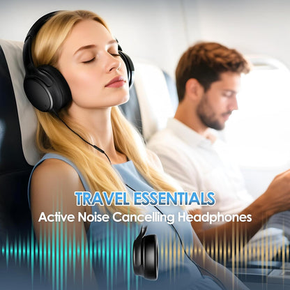 Auriculares USB C con cable sobre la oreja con micrófono HD, auricu...
