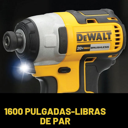 DEWALT Taladro inalámbrico de 20 V MAX y destornillador de impacto,...