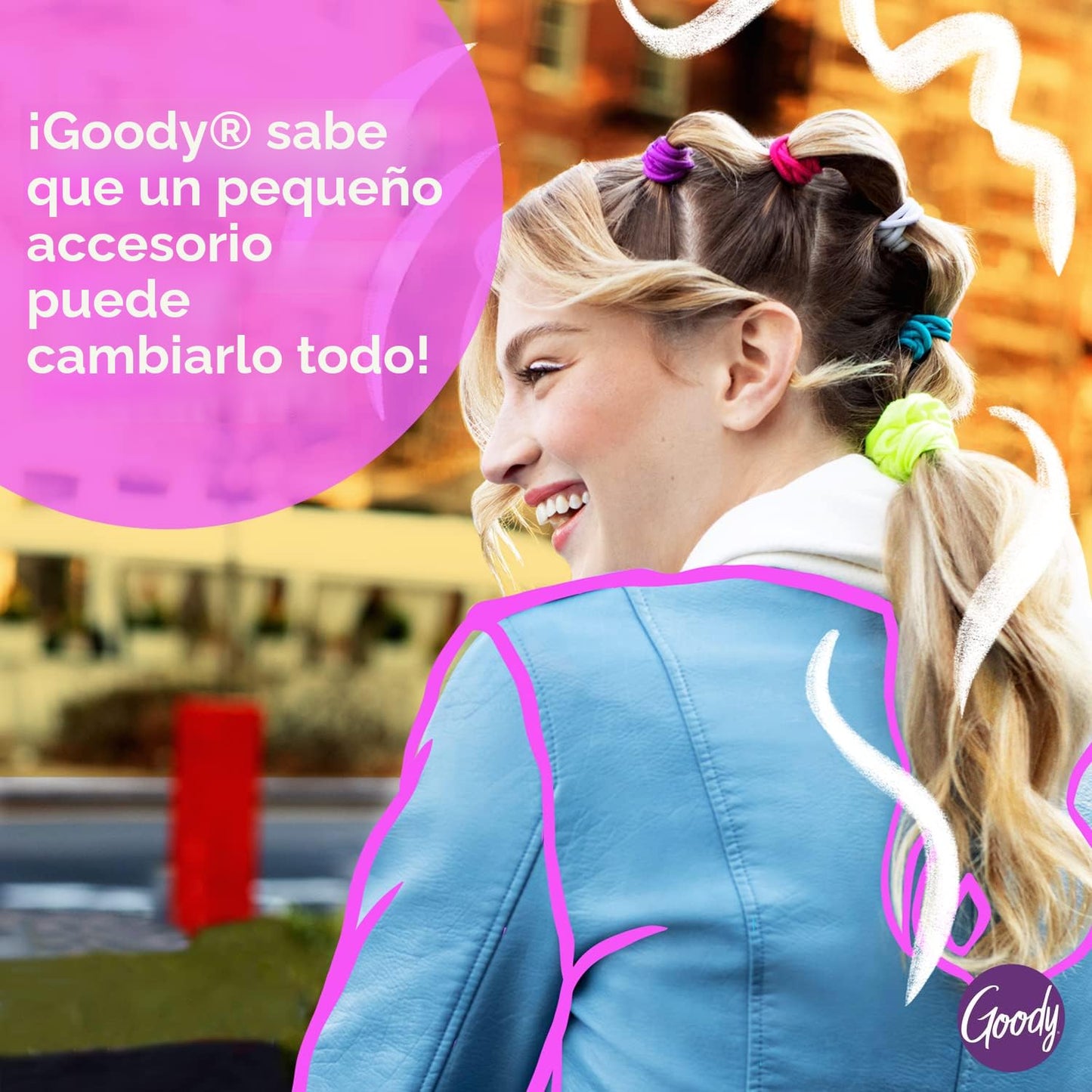 Goody WoMens Ouchless - Elásticos de 0.157 in, rubias, 30 unidades