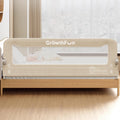 GrowthFun Riel de cama plegable para niños pequeños, marco y conect...
