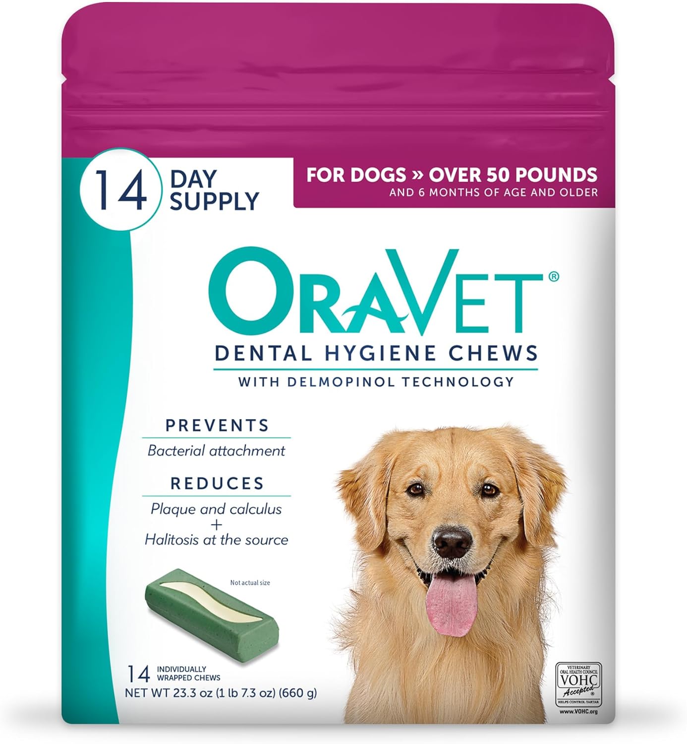 ORAVET Masticables dentales para perros, masticables para cuidado o...