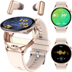 Desong Reloj inteligente con auriculares, relojes inteligentes TWS...